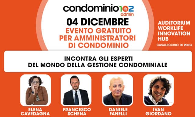 4 dicembre: incontro con gli esperti del mondo della Gestione Condominiale