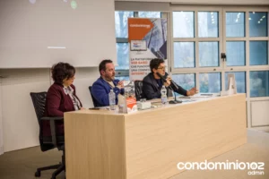 Condominio102 evento 4 dicembre per amministratori di condominio: David Pazzaglia , Daniele Fanelli, Elena Cavedagna, Francesco Schena, Ivan Giordano